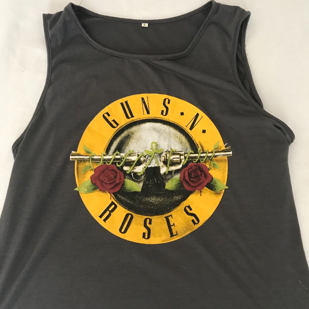 Vintage Guns N Roses Women's Tank Top Size Large